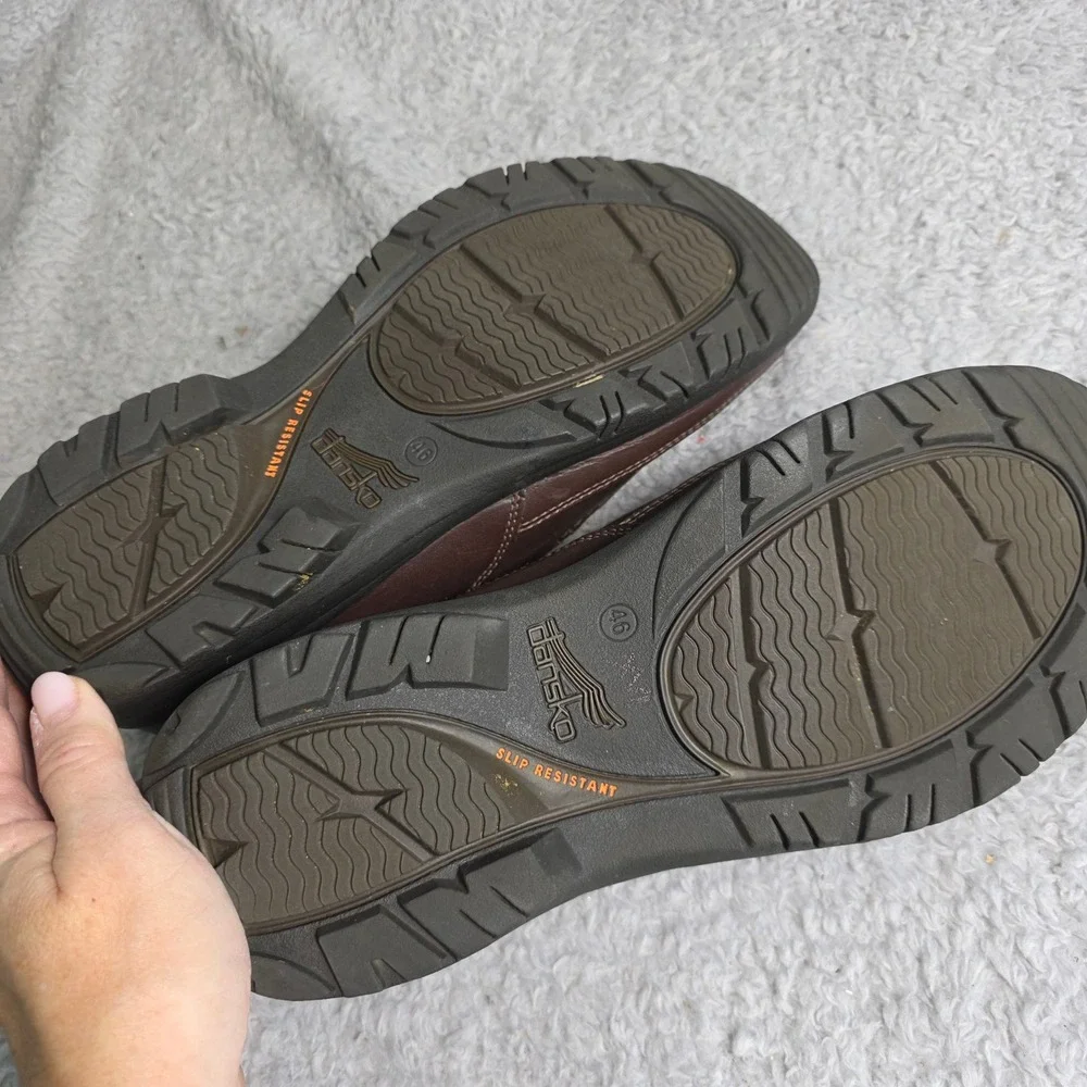 Dansko Slip On Loafers Brown Leather Work Shoes Mens EU 46 US‎ 12.5-13 EXC